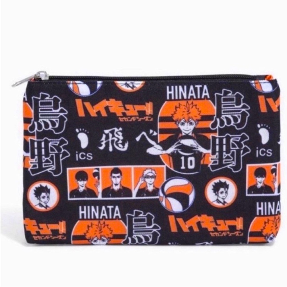 Haikyu!! Hinata & Team Members Makeup Bag